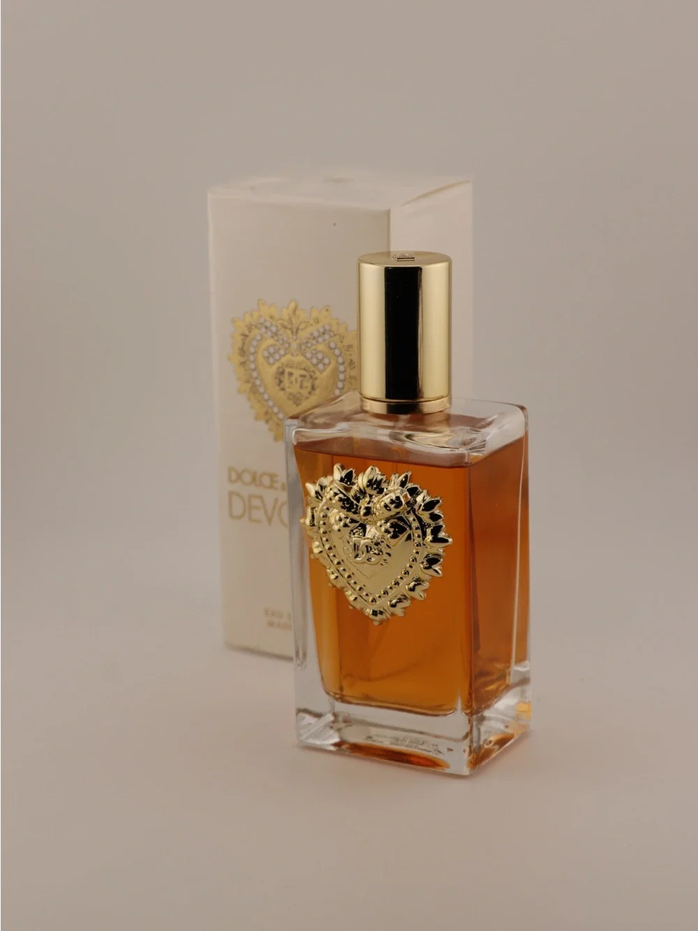 Dolce & Gabbana Devotion Body Oil - Amber & Gold Bottle